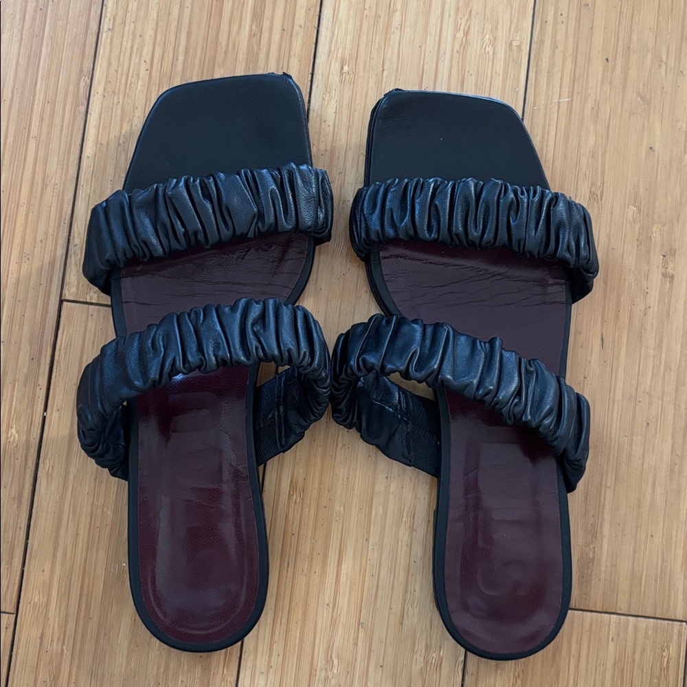 Staud maya ruched sandals size 37